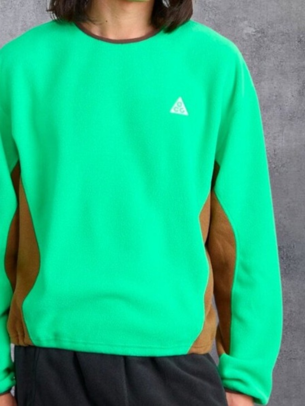 Nike x ACG wolf tree crewneck sweatshirt hoodie Green brown Size S small